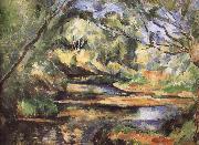 Paul Cezanne of the river through the woods France oil painting artist